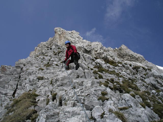 Innsbrucker Klettersteig: Irene zwischen Einstieg und Seegrubenspitze