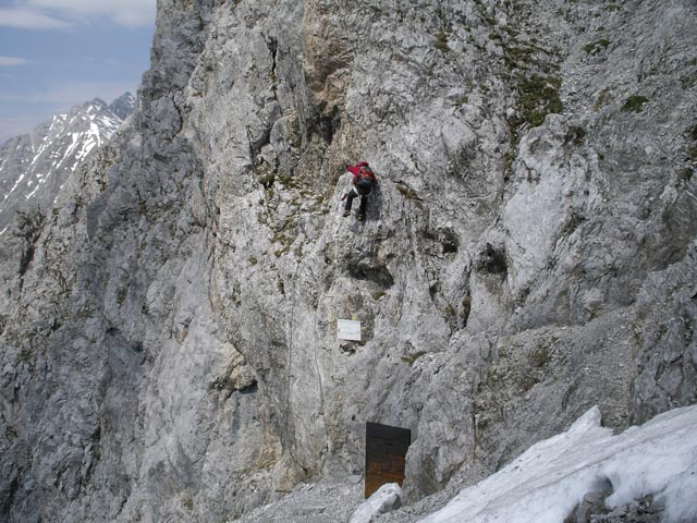 Innsbrucker Klettersteig: Irene im Einstieg