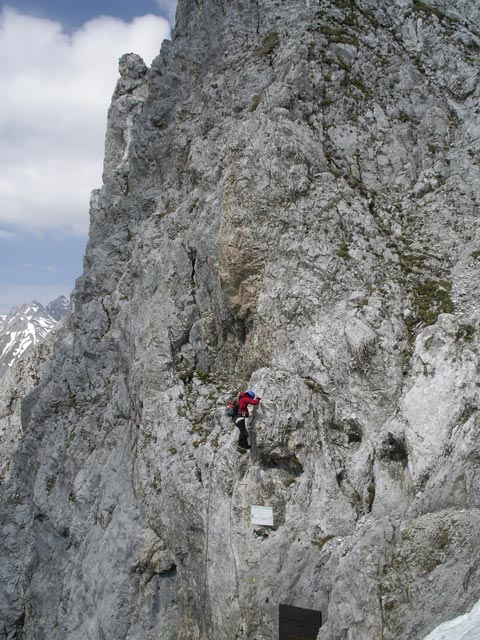 Innsbrucker Klettersteig: Irene im Einstieg