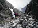 Innsbrucker Klettersteig: Daniela und Irene zwischen Einstieg und Seegrubenspitze