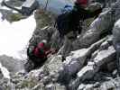 Innsbrucker Klettersteig: Erich und Daniela zwischen Einstieg und Seegrubenspitze