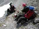 Innsbrucker Klettersteig: Erich, Daniela und Irene beim Zustieg