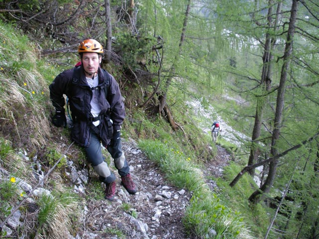 Erich und Daniela am Sandling-Klettersteig (19. Mai)