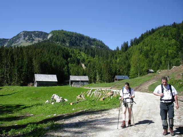 Daniela und Erich auf der Fludergrabenalm (19. Mai)