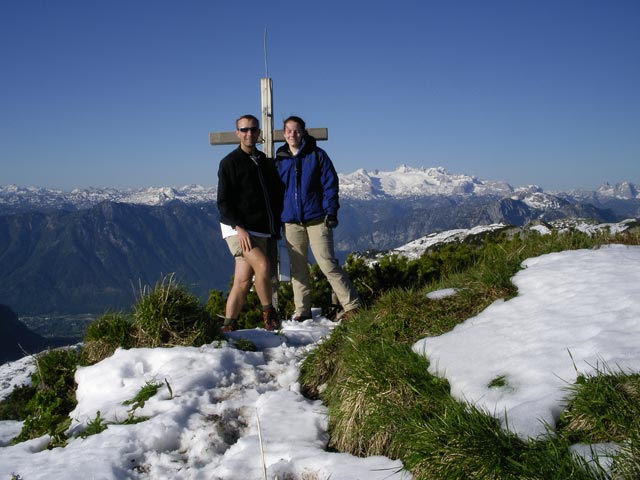 Ich und Daniela am Bräuningzinken, 1.899 m (20. Mai)