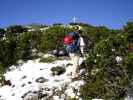 Daniela zwischen Sandling-Klettersteig und Sandling (19. Mai)