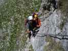 Loser-Klettersteig: Markus, Andreas und Daniela im Einstieg (19. Mai)