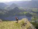 Loser-Klettersteig: Daniela am Rastplatz (20. Mai)