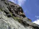 Klettersteig Nürnberger Hütte: Axel nach dem Einstieg