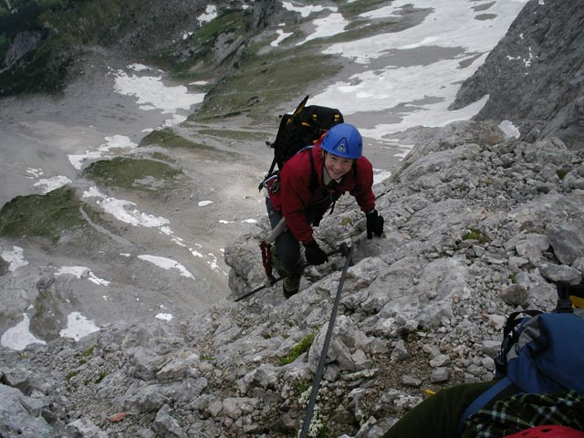 Johann-Klettersteig: Irene zwischen Adlerhorst und Götterthron (7. Juni)