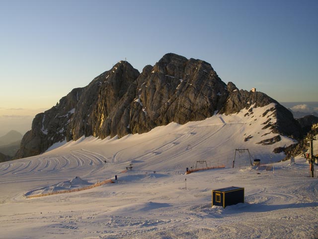 Koppenkarstein von der Bergstation des Schladminger Schlepplifts aus (8. Juni)