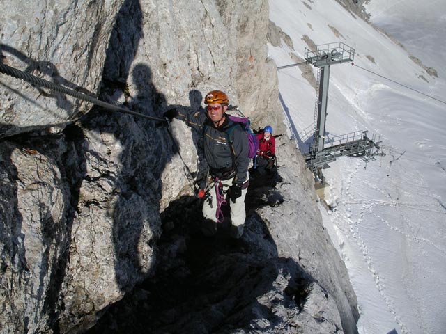 Erich und Irene zwischen Rosmariestollen und Austriascharte (8. Juni)