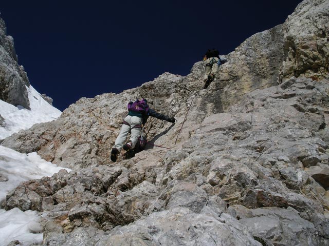 Randkluftanstieg: Erich und Mathias (9. Juni)