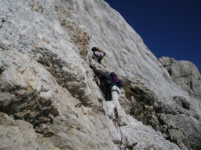 Randkluftanstieg: Mathias und Erich (9. Juni)