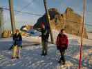 Daniela, Mathias und Irene bei der Bergstation des Schladminger Schlepplifts (8. Juni)