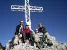 Ich, Irene, Mathias und Erich am Hohen Dachstein, 2.995 m (9. Juni)