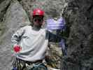 Sky Walk-Klettersteig: Mathias im Einstieg (9. Juni)