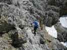 Sky Walk-Klettersteig: Irene in der Querung (9. Juni)