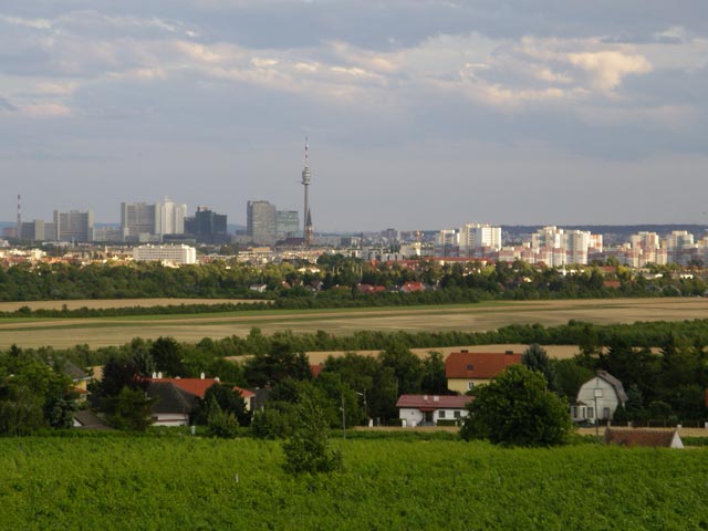 Wien vom Heurigen 'Zur Christl' aus