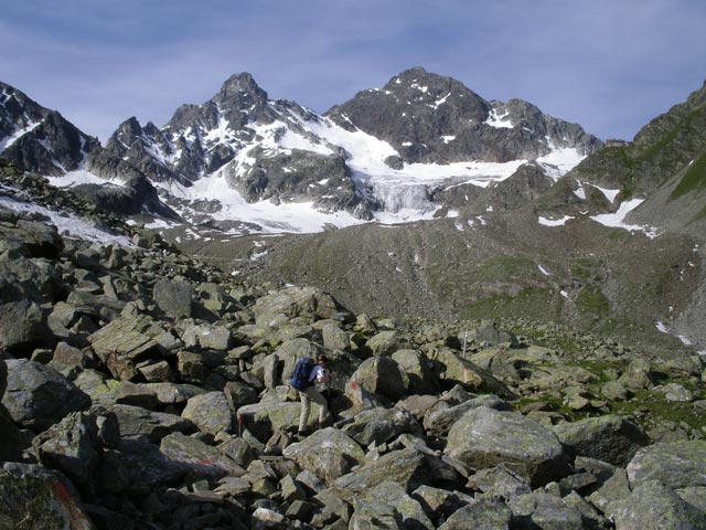 Daniela auf Weg 302 auf den Schwarzen B&ouml;den