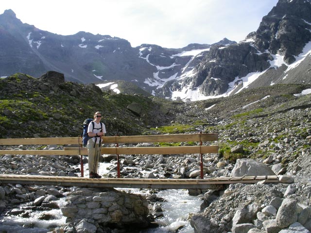 Daniela auf Weg 302 beim Kromerbach