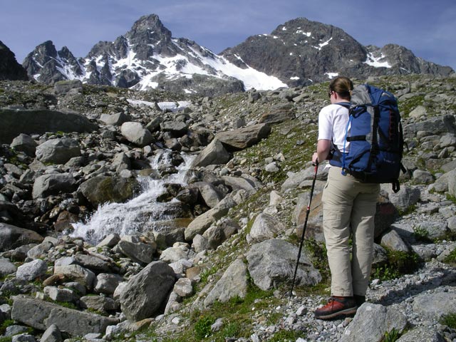 Daniela auf Weg 302 zwischen Kromerbach und Saarbr&uuml;ckner H&uuml;tte