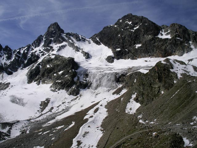 Gro&szlig;litzner und Gro&szlig;es Seehorn von der Saarbr&uuml;ckner H&uuml;tte aus