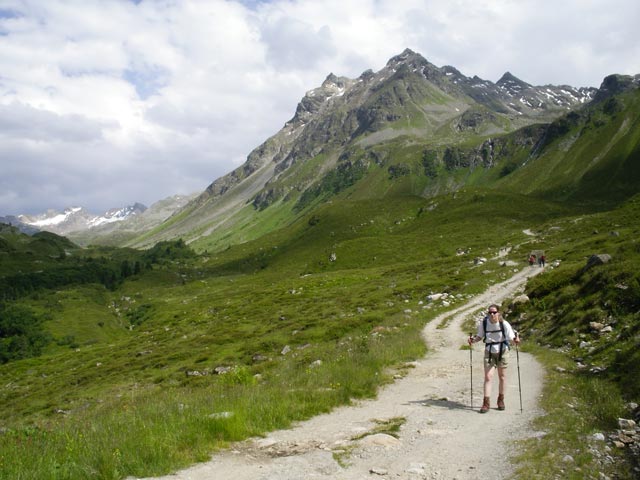 Daniela zwischen Schwarzen B&ouml;den und Schweizer Vermunt