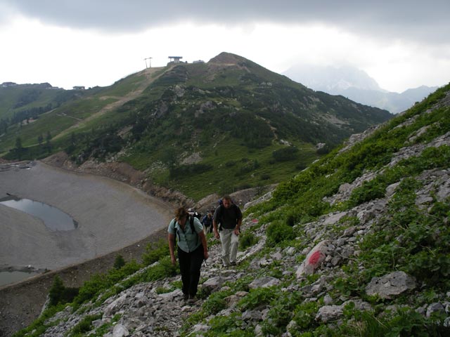 Ingrid und Erich zwischen Madritschen und Winkelturm-Klettersteig (8. Juli)