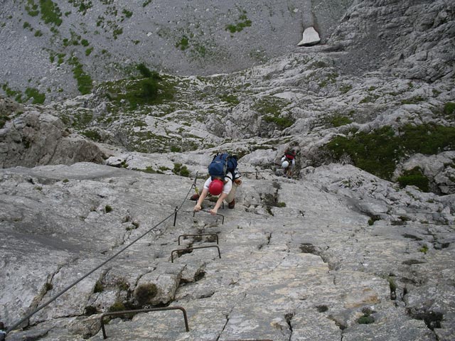 Winkelturm-Klettersteig: Daniela und Irmgard (8. Juli)