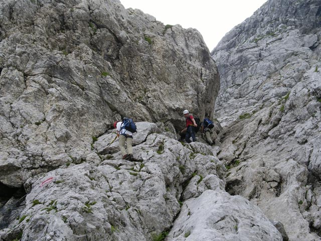 Daniela, Andreas und Edith zwischen Winkelturm und Madritschen (8. Juli)