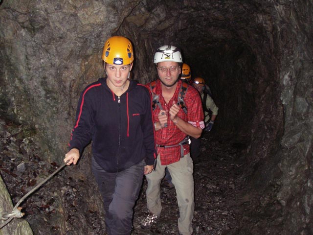 Theresa und Michael im Cellonstollen (10. Juli)