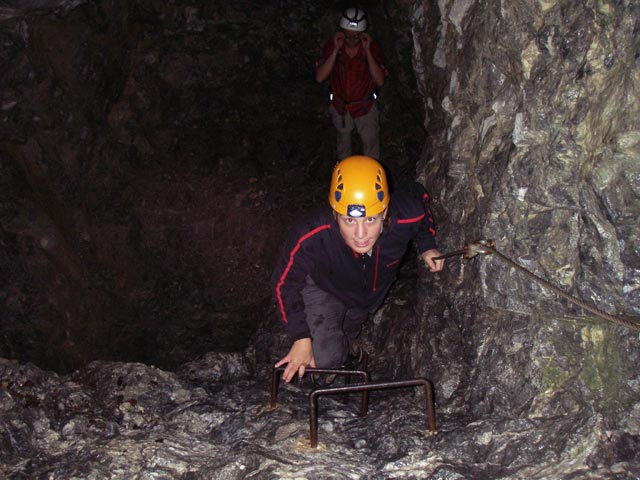 Theresa und Michael im Cellonstollen (10. Juli)