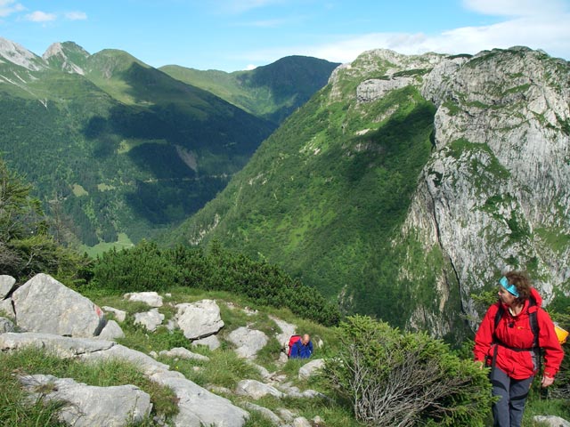 Wolfgang und Barbara zwischen Cellonstollen und Pl&ouml;ckenpa&szlig; (10. Juli)