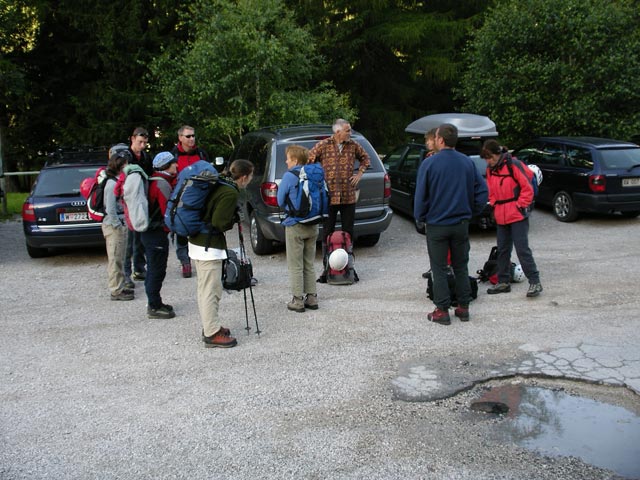 Marcella, Lukas, Brigitte, Thomas, Daniela, Edith, Josef, Irmgard, Erich und Christine in Fi&aacute;mes, 1.293 m (11. Juli)