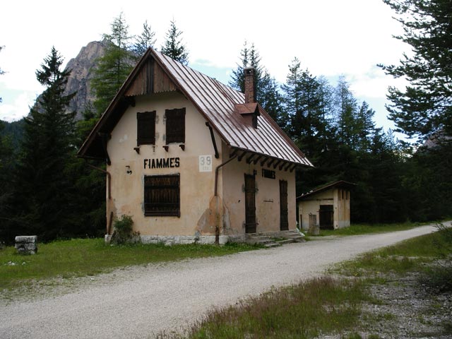 ehemaliger Bahnhof von Fiámes, 1.341 m (11. Juli)