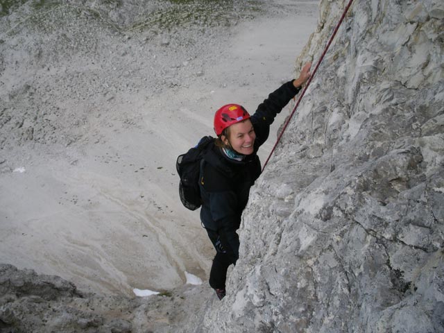 Paternkofel-Nordnordwestgrat: Marlies in der Variante (12. Juli)