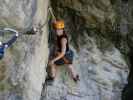 ÖTK-Klettersteig: Theresa bei der zweiten Brücke (7. Juli)