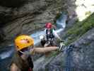 ÖTK-Klettersteig: Theresa, Norbert und Daniela bei der ersten Wehranlage (7. Juli)