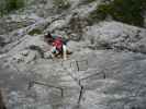 Winkelturm-Klettersteig: Irmgard, Andreas, Edith und Daniela (8. Juli)