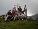 Erich, Andreas, Daniela, Edith, Doris, Irmgard und ich am Winkelturm, 2.079 m (8. Juli)