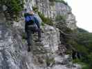 Via Ferrata Michielli Albino Strobel: Erich am Zustieg (11. Juli)