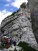 Via Ferrata Michielli Albino Strobel: Josef, Irmgard, Edith, Erich, Doris, Lukas, Marcella und Thomas (11. Juli)