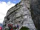 Via Ferrata Michielli Albino Strobel: Josef, Irmgard, Brigitte, Edith, Lukas, Marcella und Thomas (11. Juli)