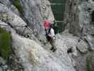 Via Ferrata Michielli Albino Strobel: Daniela nach der Leiter (11. Juli)