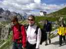 Andreas, Marlies, Heike und Ulrike zwischen Rifugio Auronzo und Rifugio Lavaredo (12. Juli)