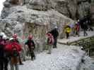 am Zustieg des Innerkofler-Klettersteigs (12. Juli)