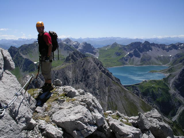 Saula-Klettersteig: Axel im Ausstieg