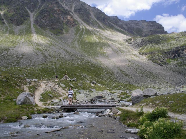 Daniela auf Weg 5 zwischen Kanzel und Düsseldorfer Hütte (21. Juli)