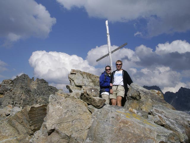 Daniela und ich auf dem Hinteren Schöneck, 3.128 m (21. Juli)